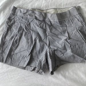 Stripped side zip shorts